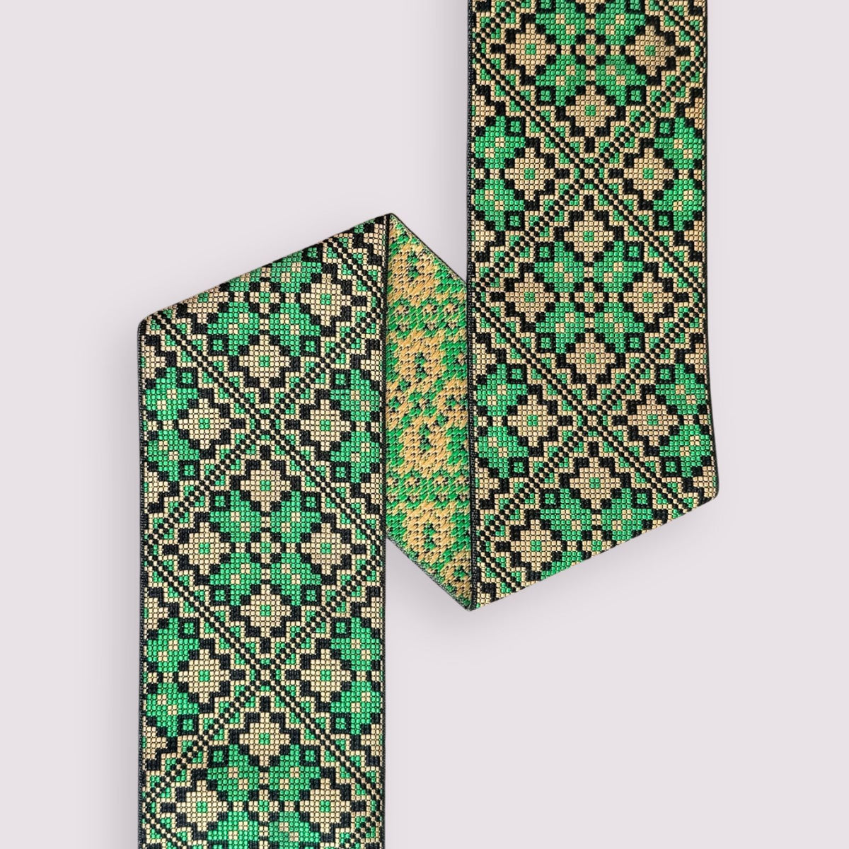 Exclusive Star Green Golden (bredde 9 cm) Fantasy Ribbons