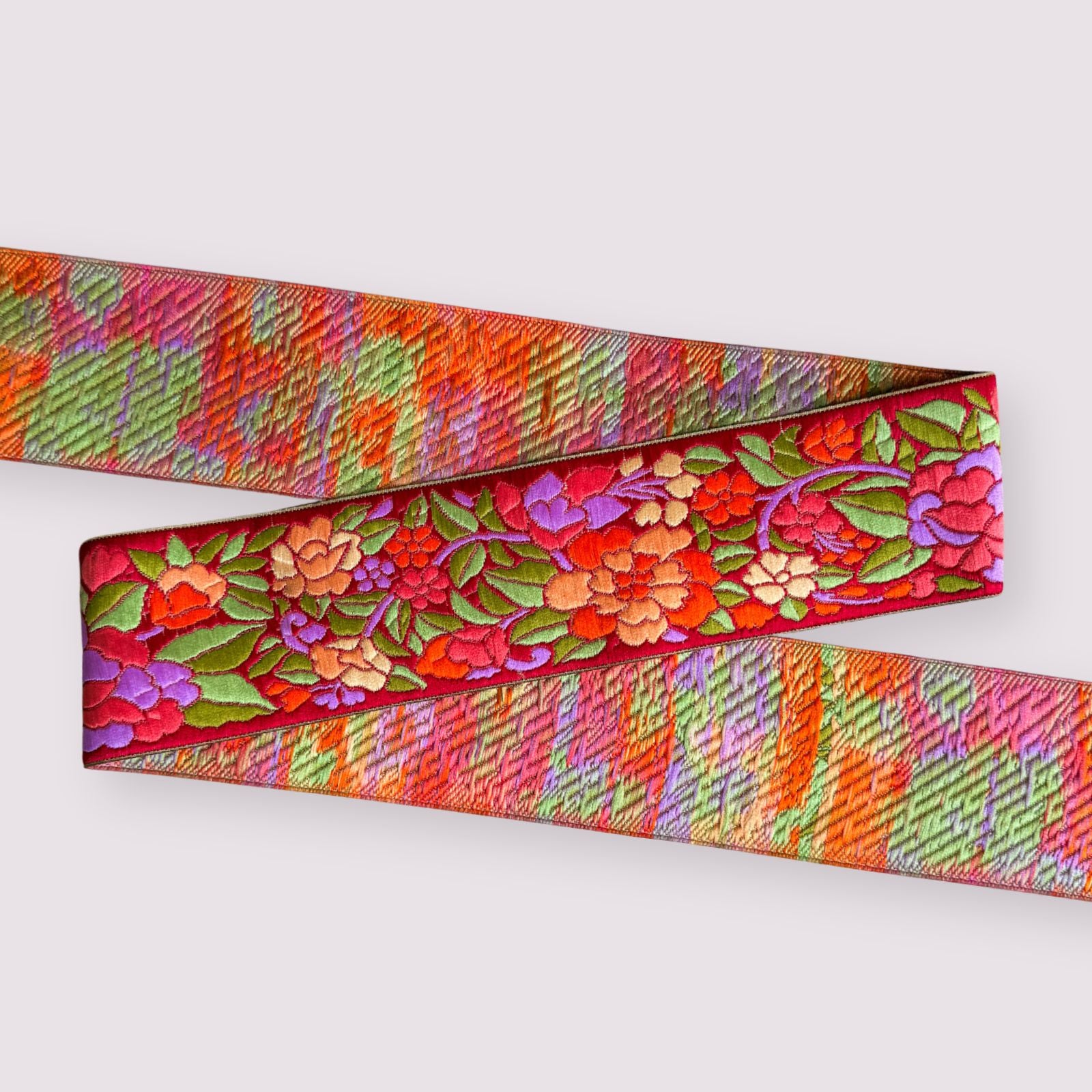Flowers Red (bredde 6,5 cm) Fantasy Ribbons