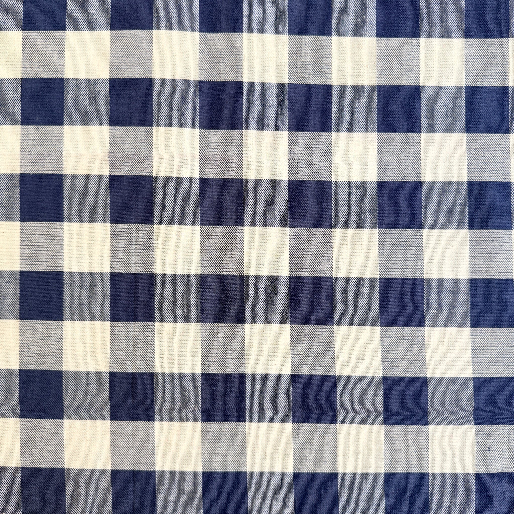Blå gingham granfaget