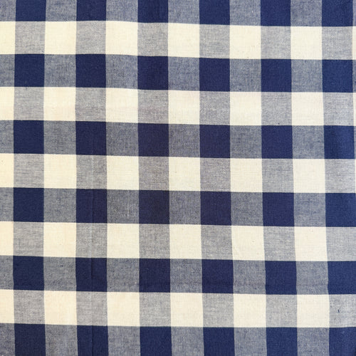 Blå gingham granfaget