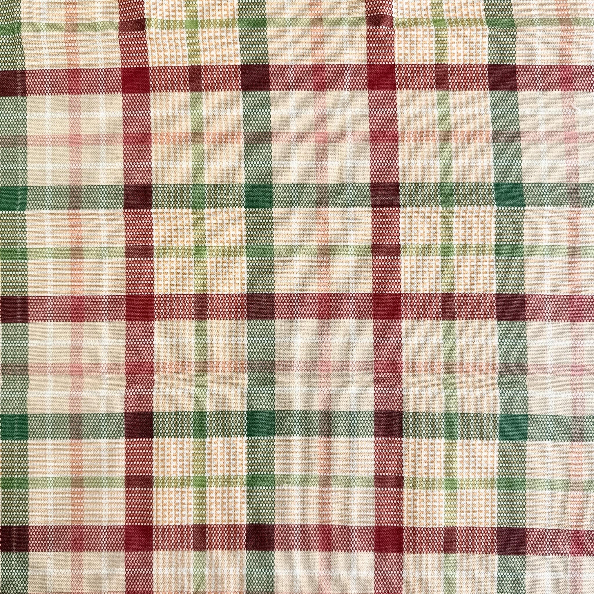 Rød og grønn tartan