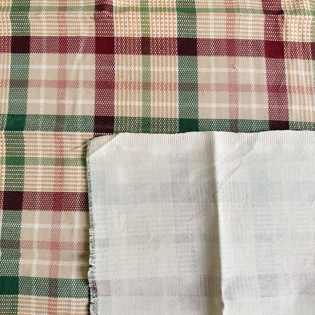 Rød og grønn tartan