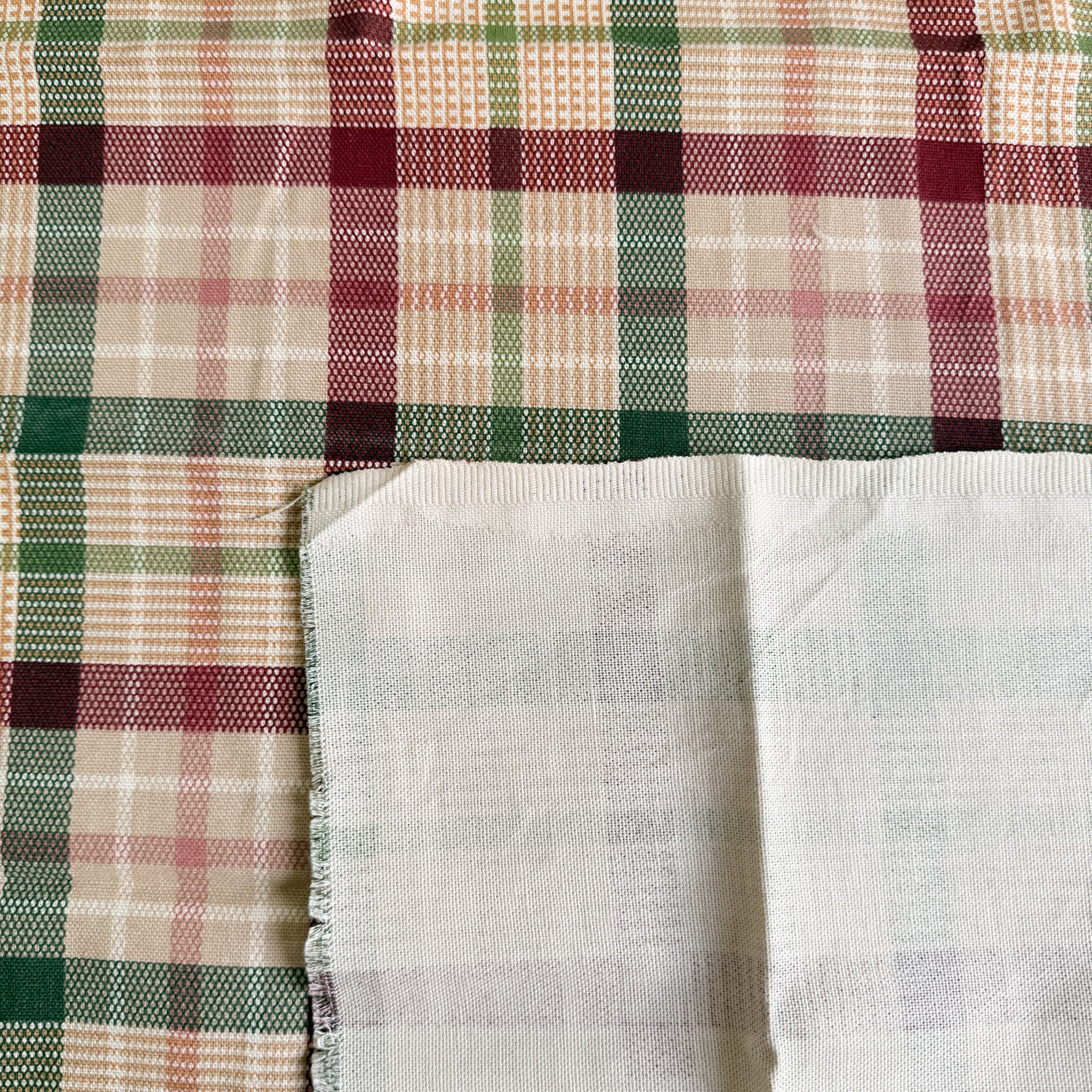Rød og grønn tartan