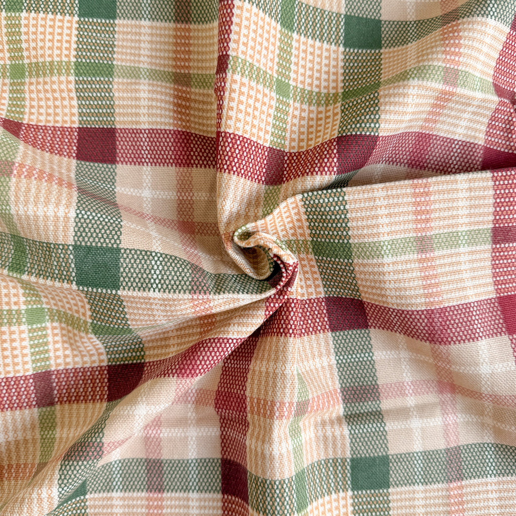 Rød og grønn tartan