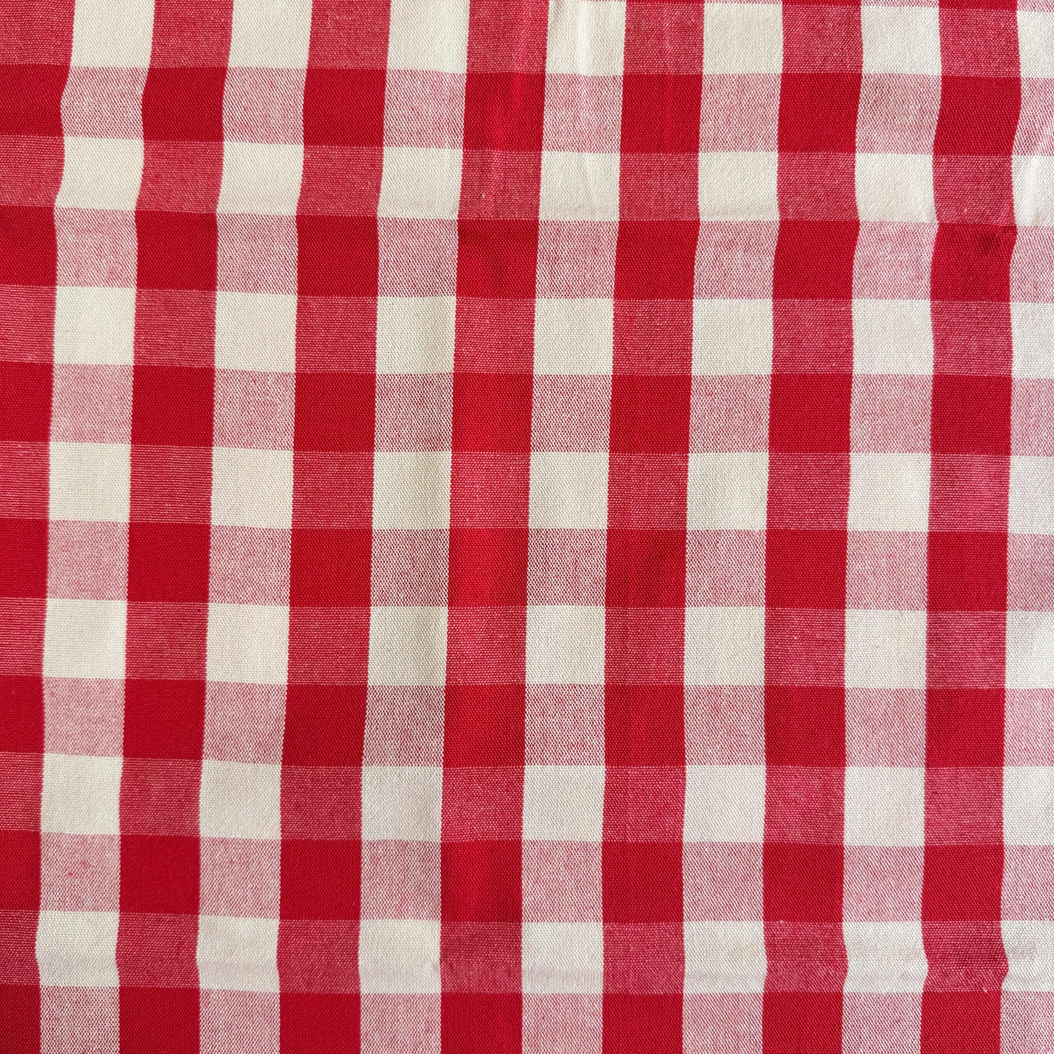 Garnfarget rød gingham