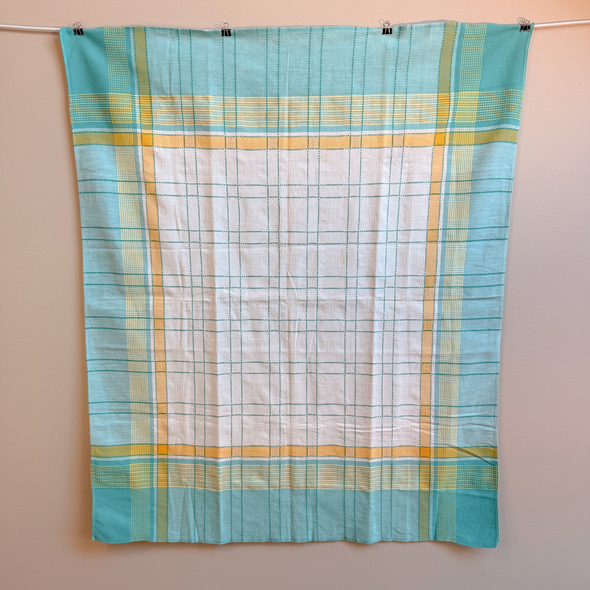 Sommerlig retro rutetekstil