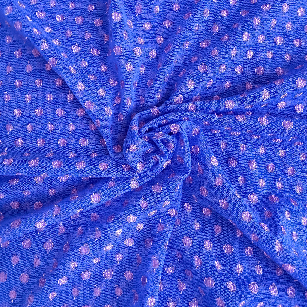 Dotted stretchy mesh
