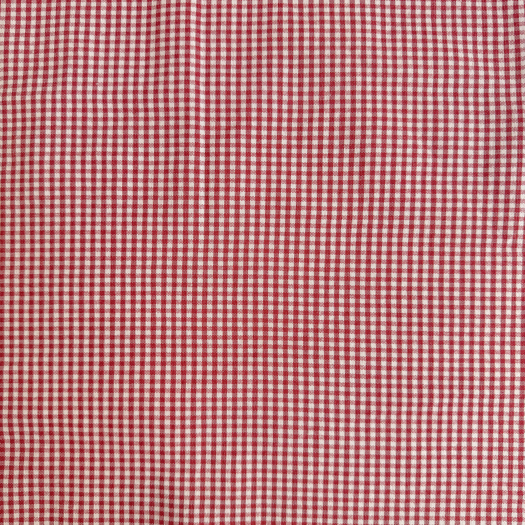 Rød Gingham - garnfarget