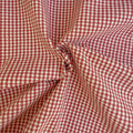 Rød Gingham - garnfarget