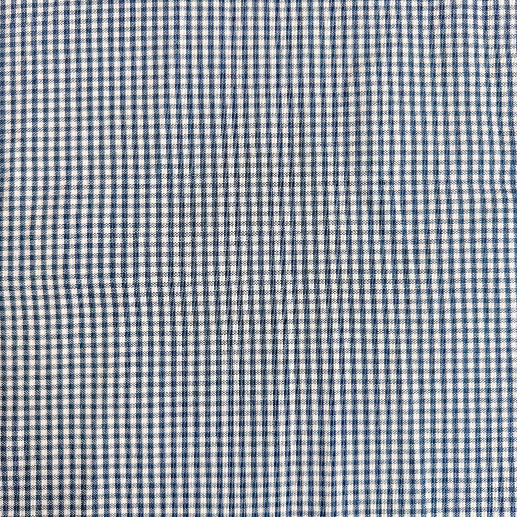 Blå Gingham - garnfarget
