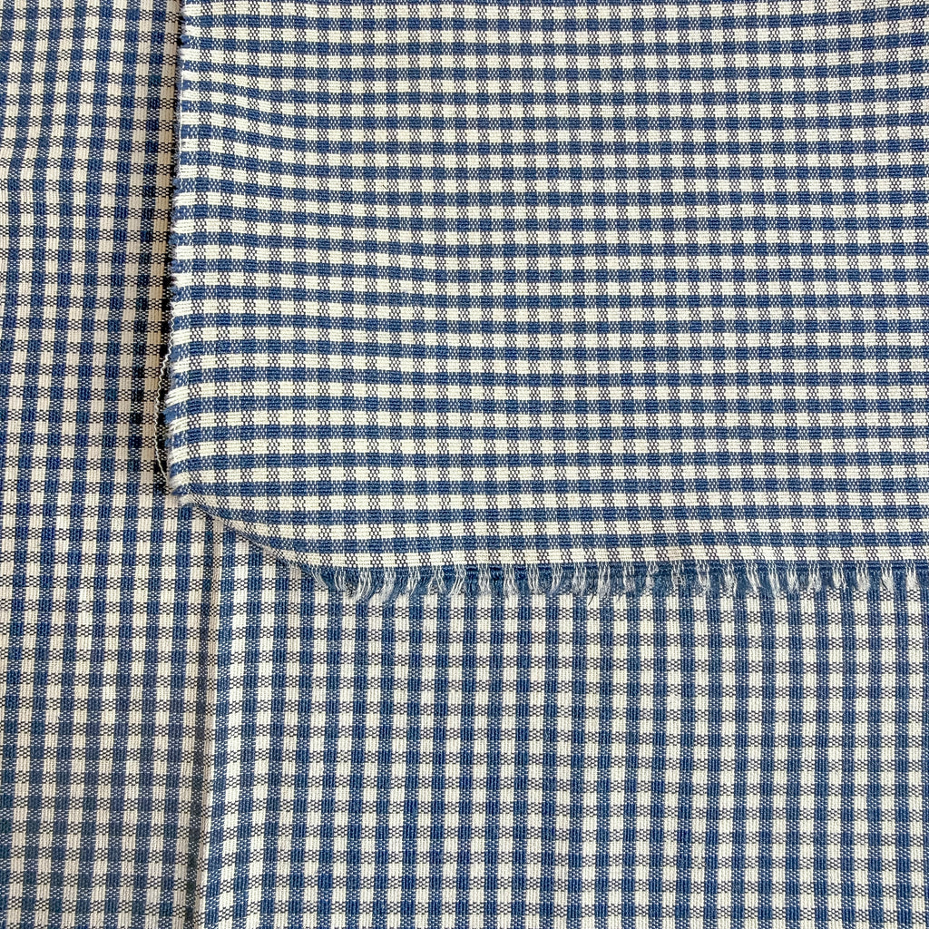 Blå Gingham - garnfarget