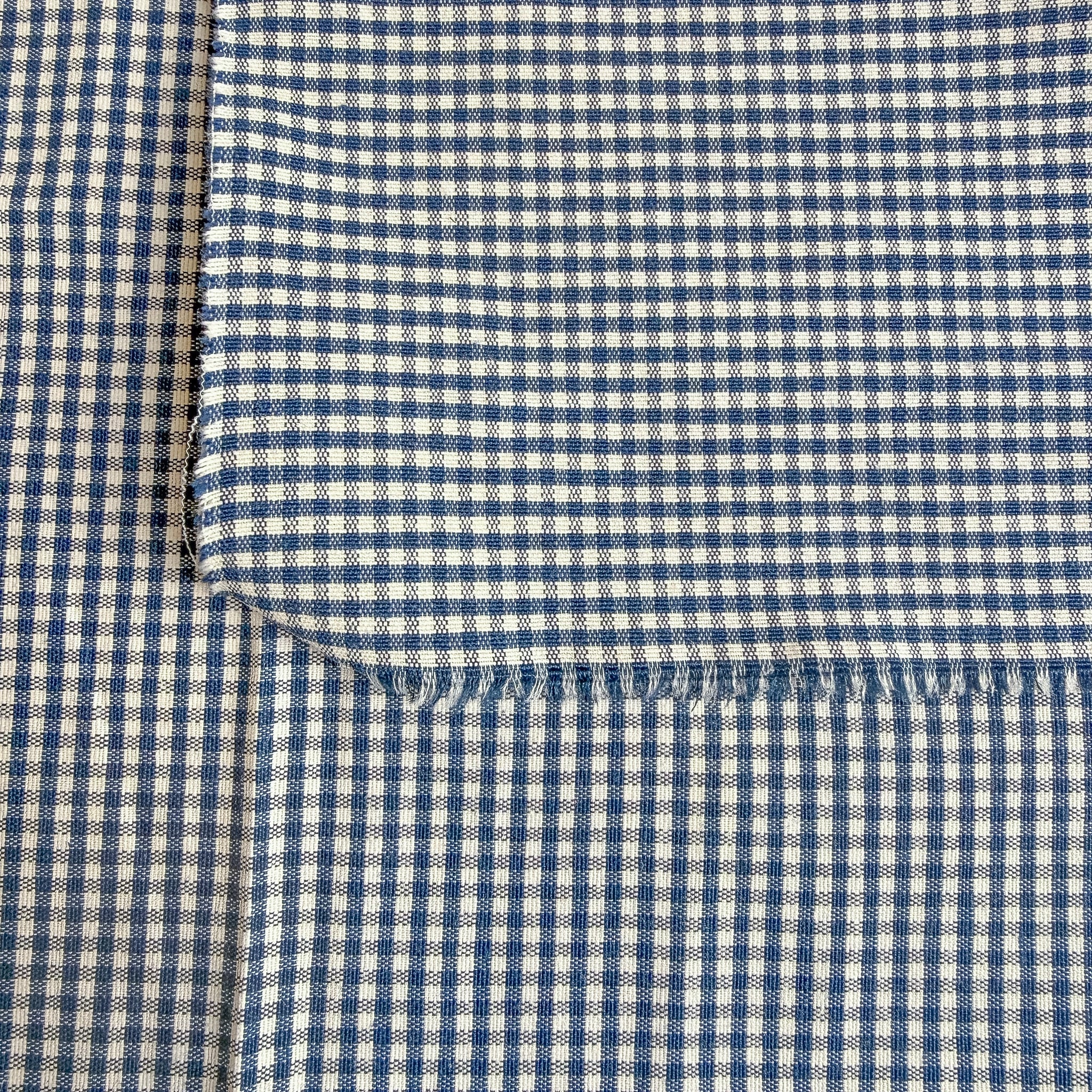 Blå Gingham - garnfarget