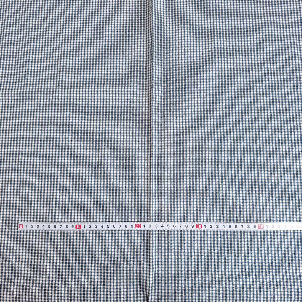 Blå Gingham - garnfarget