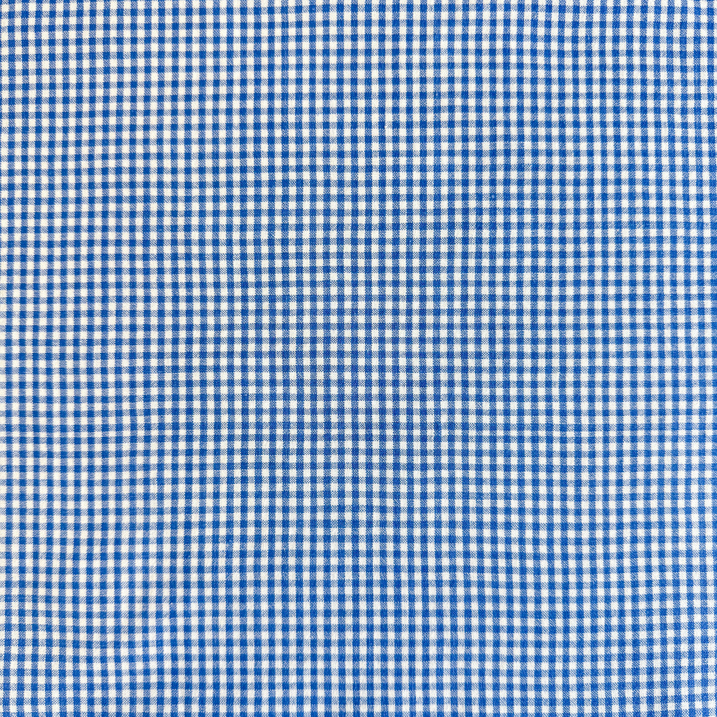 Myk og blå gingham - garnfarget