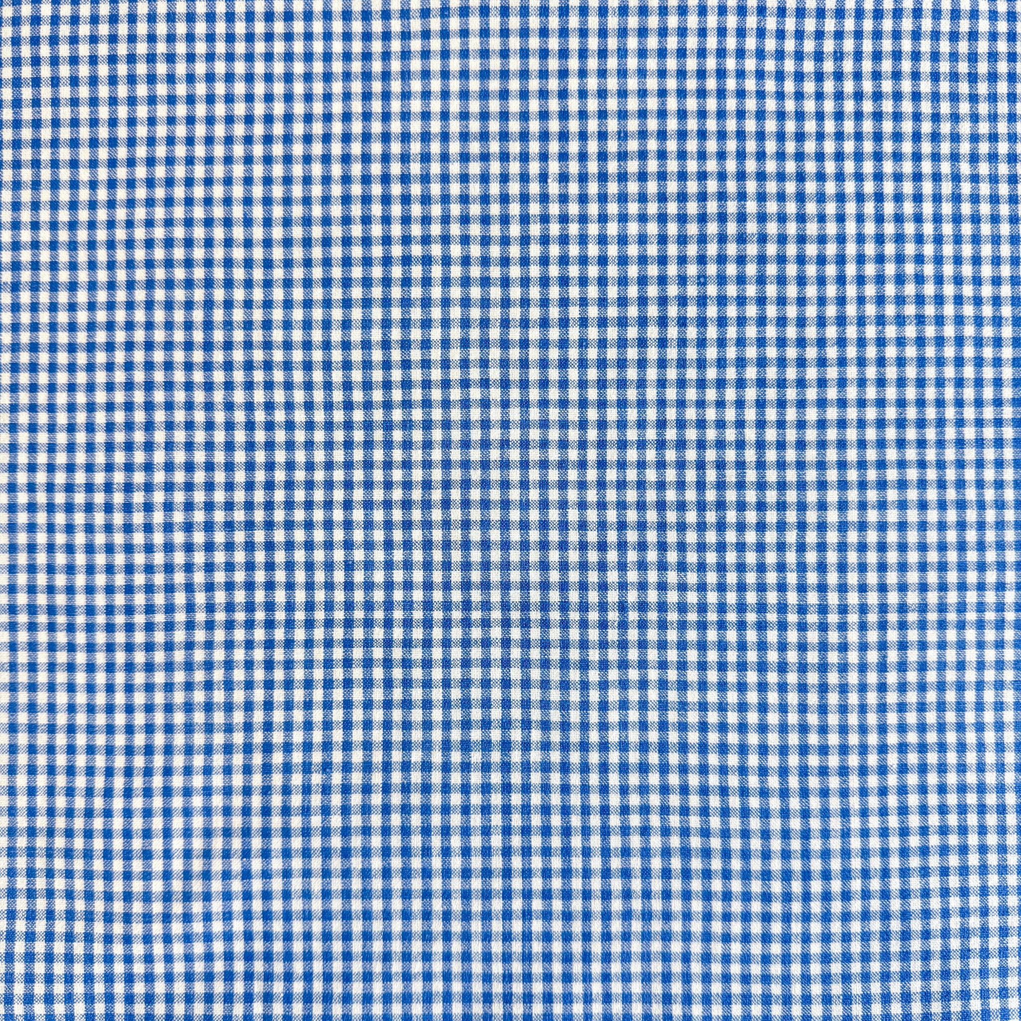 Myk og blå gingham - garnfarget