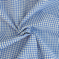Myk og blå gingham - garnfarget