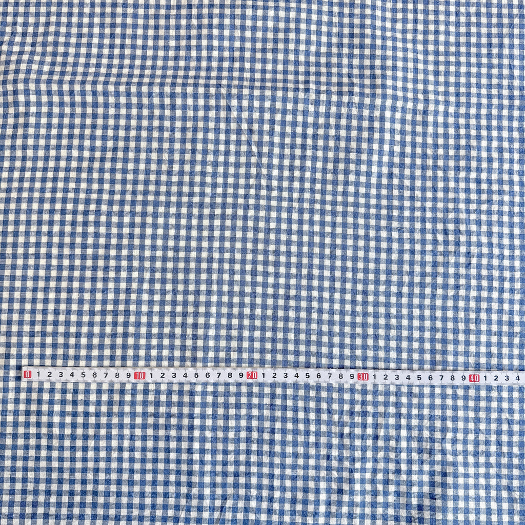 Garnfarget blå gingham