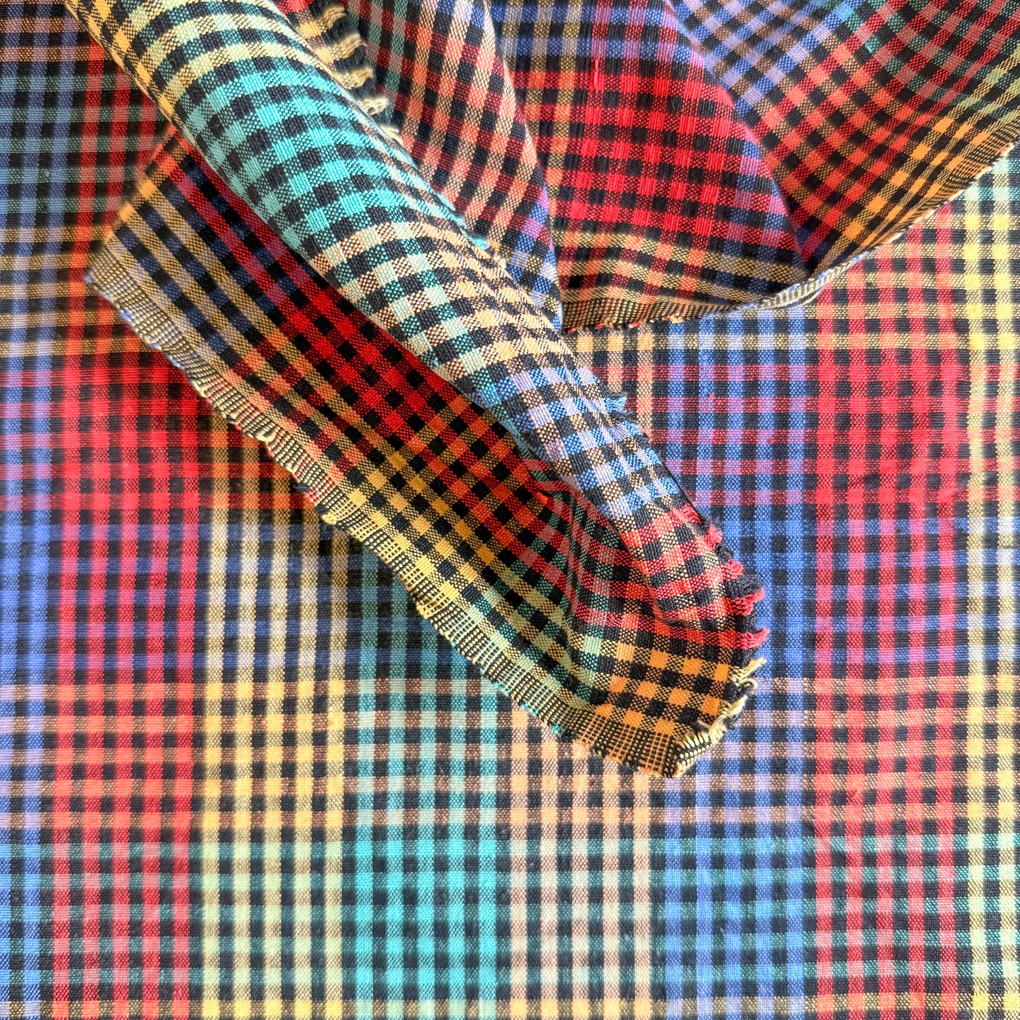 Fargerik garnfarget gingham 🌈