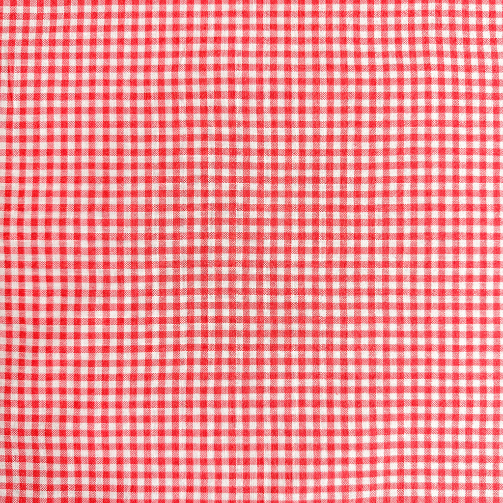 Rød Garnfarget Gingham 2