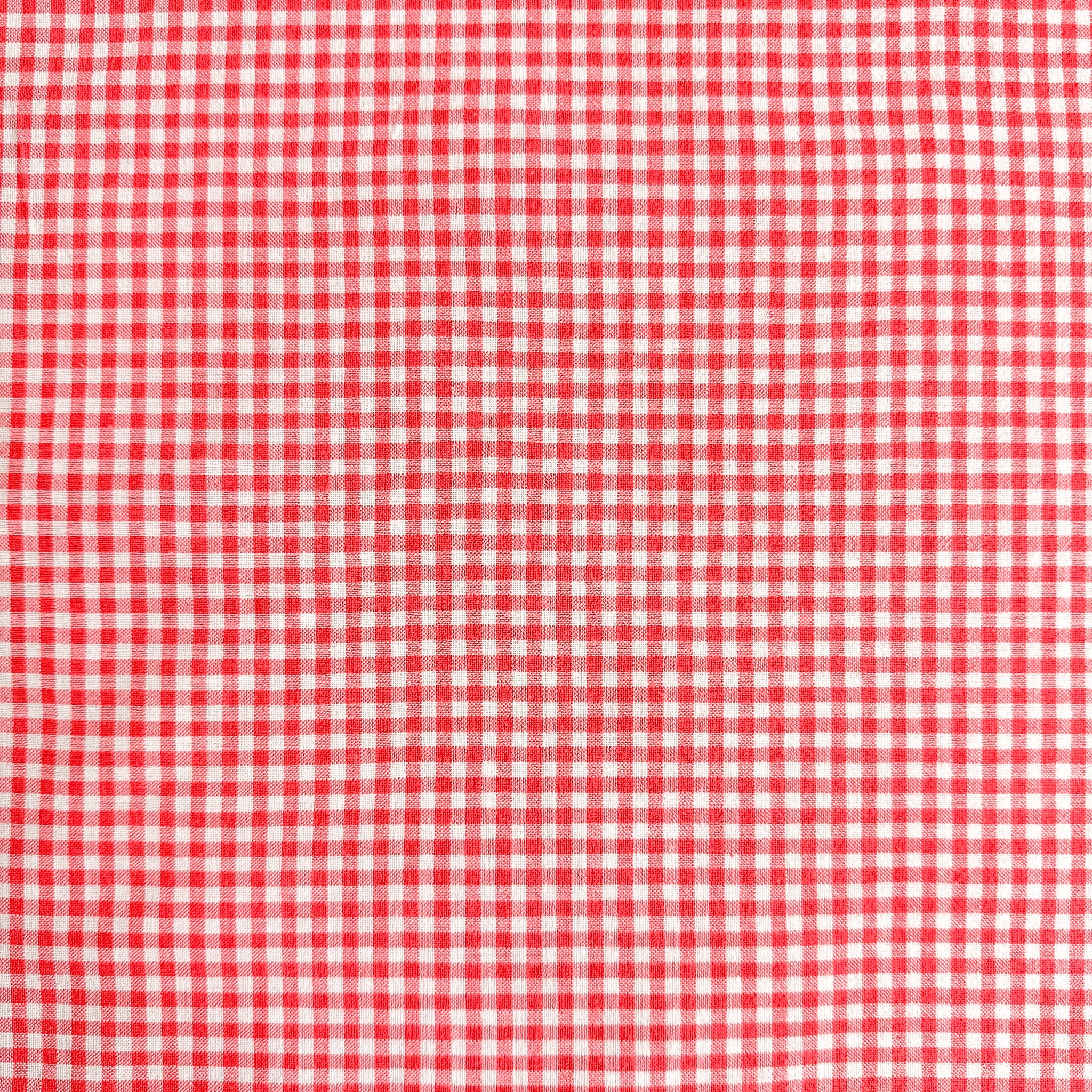 Rød Garnfarget Gingham 2