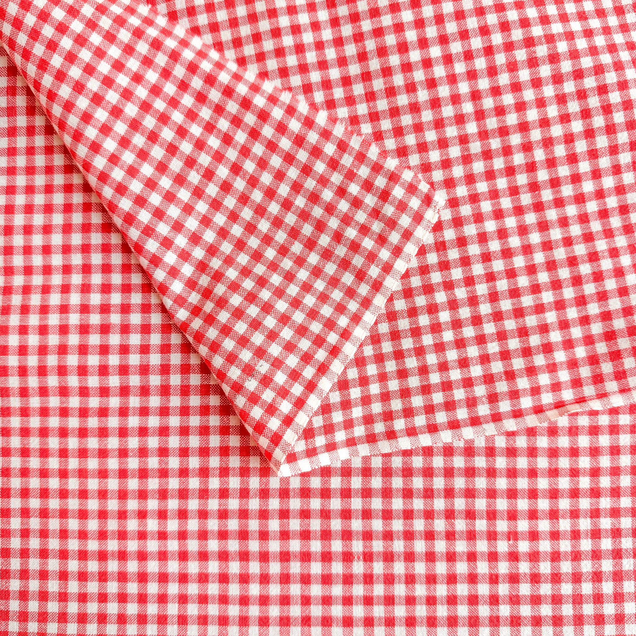 Rød Garnfarget Gingham 2