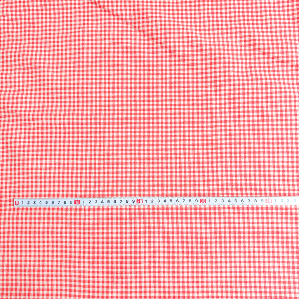 Rød Garnfarget Gingham 2