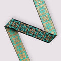 Petit Star Golden Teal (bredde 4 cm) Fantasy Ribbons