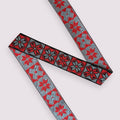 Petit Star Red Gray (bredde 4 cm) Fantasy Ribbons