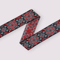 Star Red Grey (bredde 5,5 cm) Fantasy Ribbons