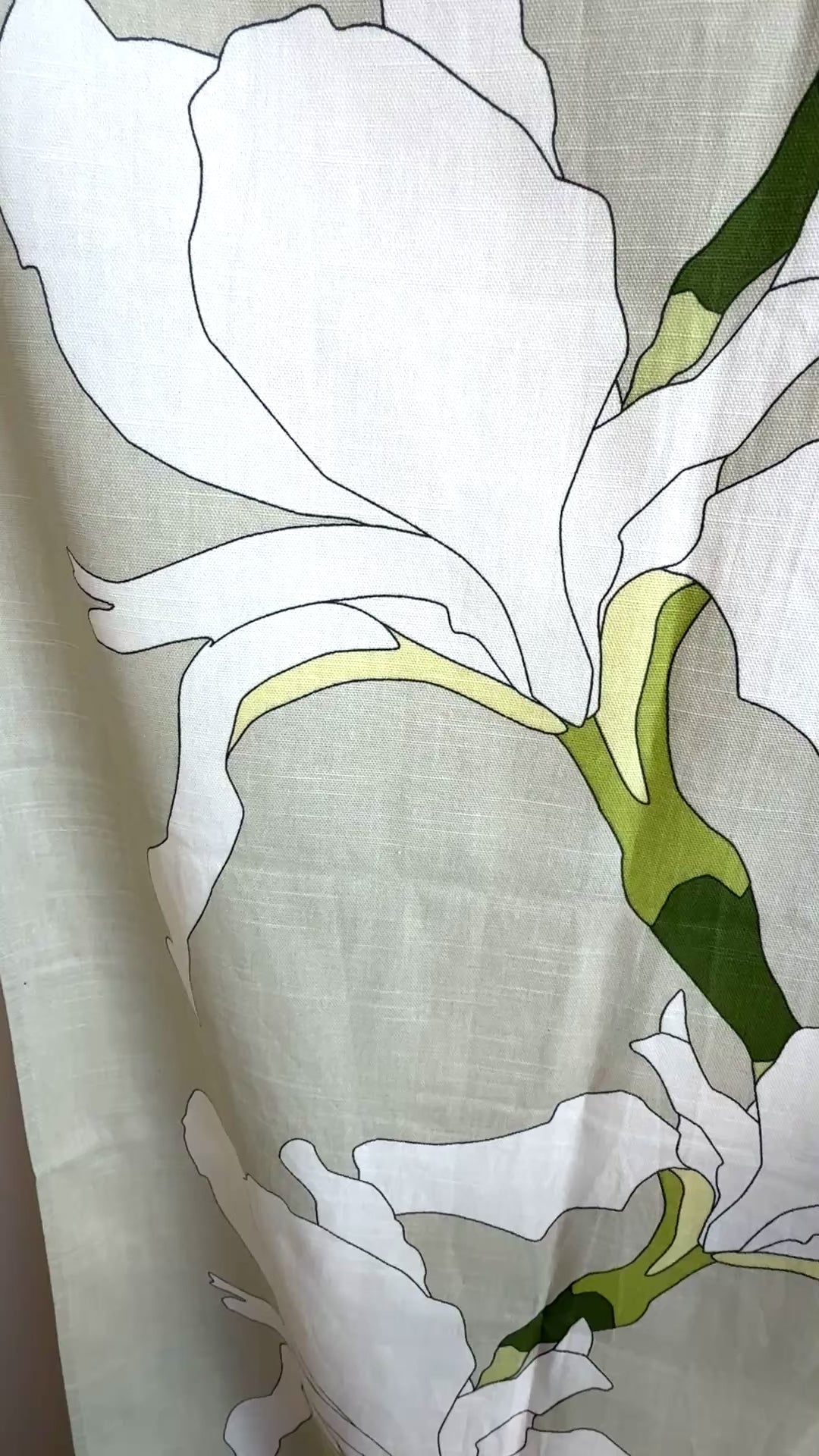 Bomull  og lin - stiliserte iris
