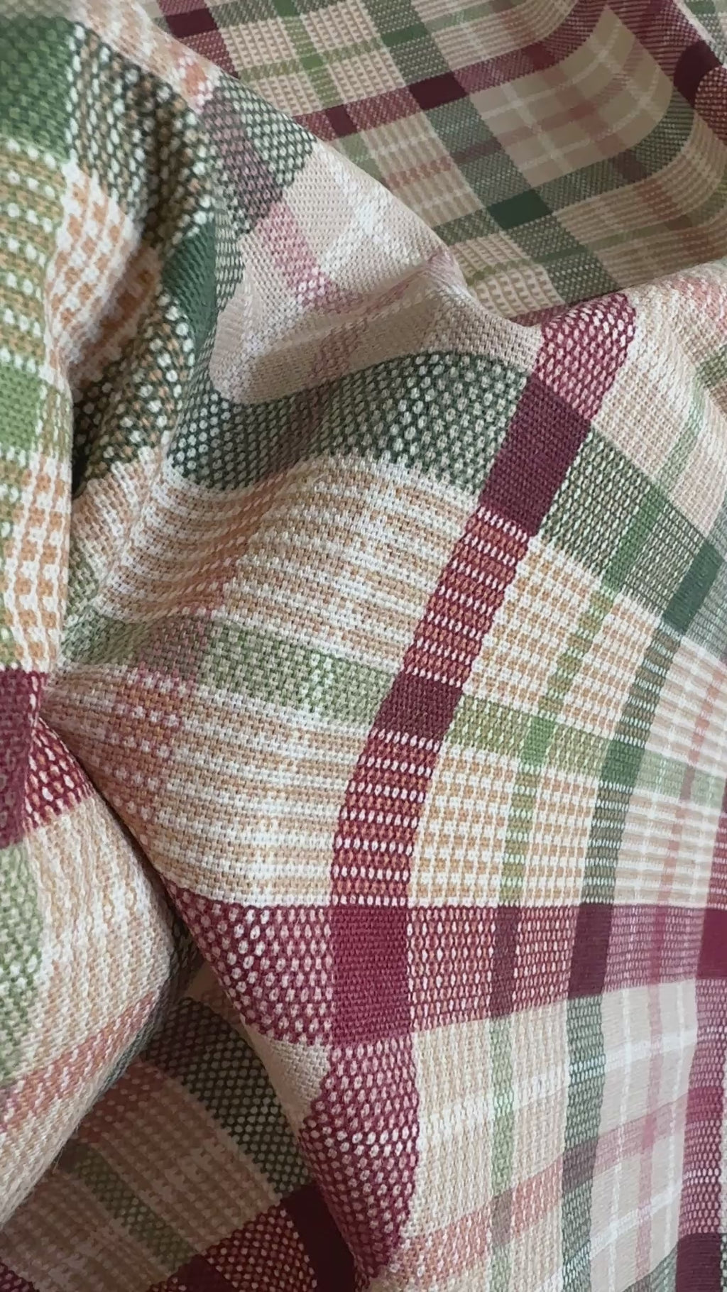 Rød og grønn tartan