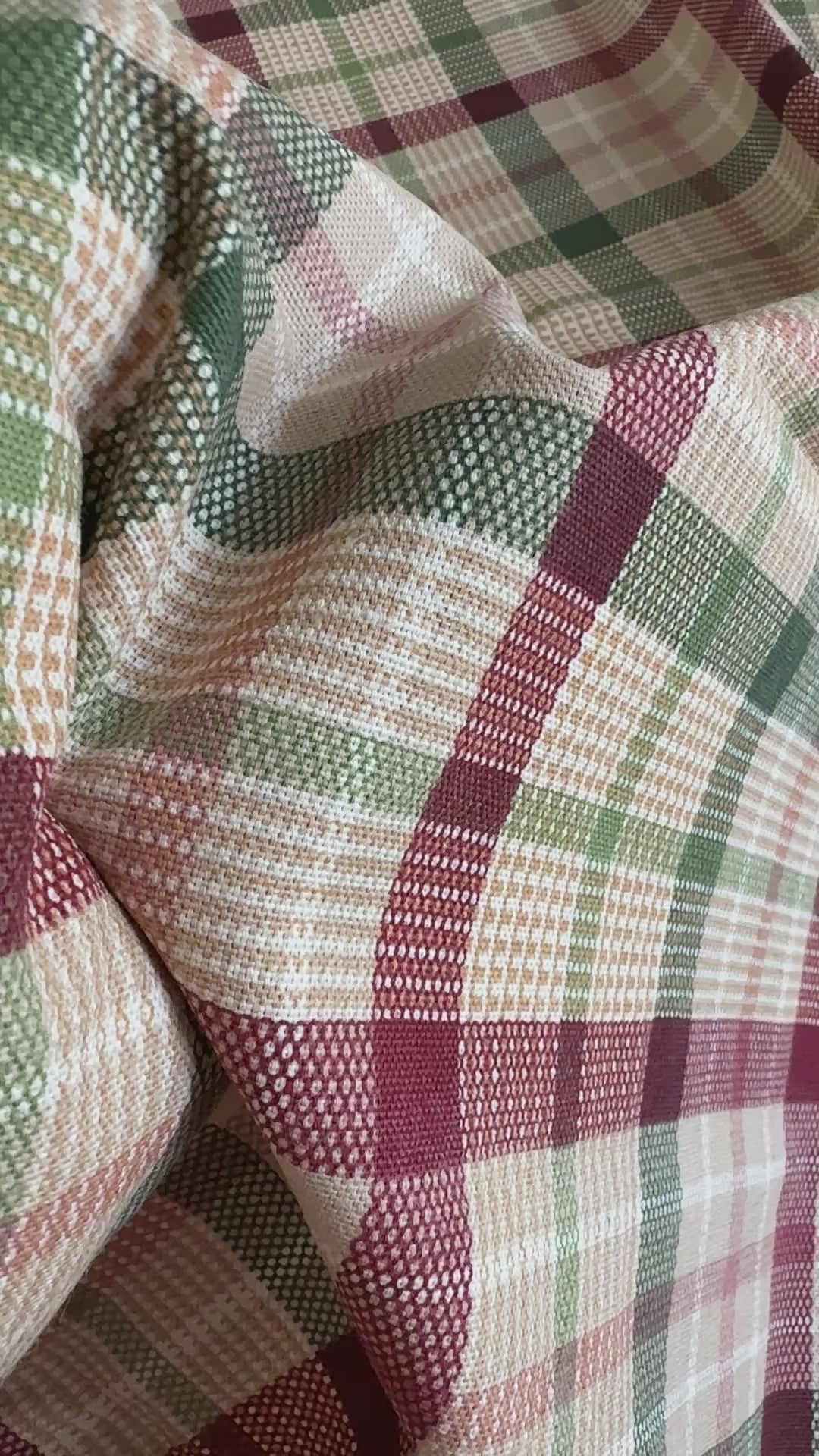 Rød og grønn tartan
