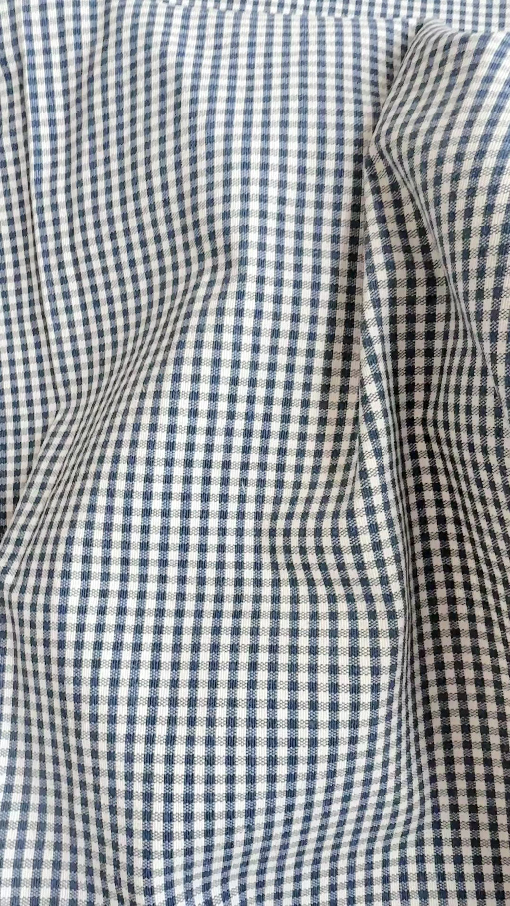 Blå Gingham - garnfarget