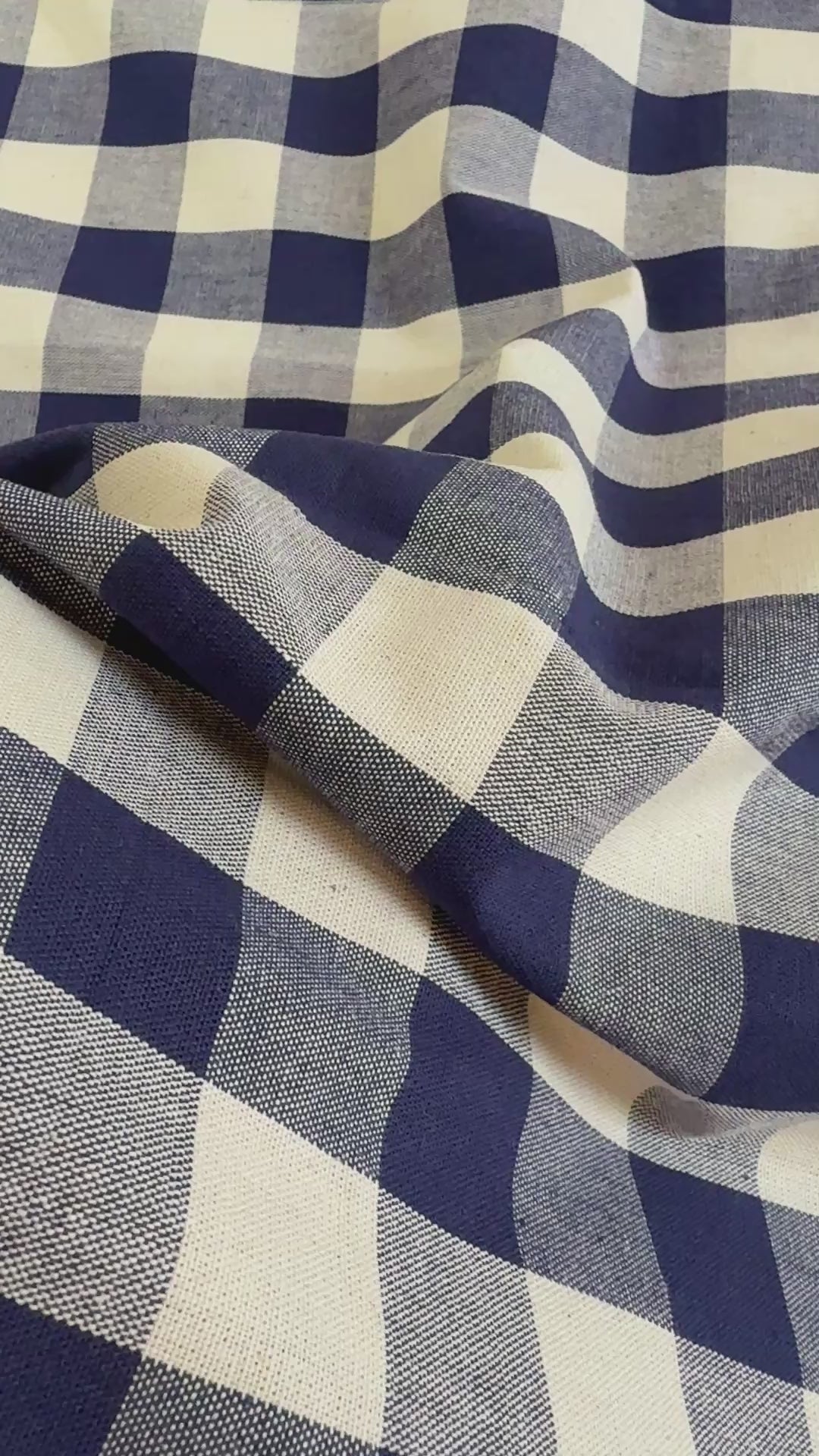 Blå gingham granfaget